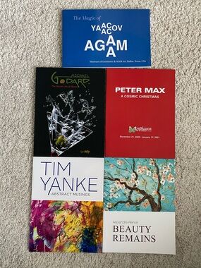 5 Assorted Art & Exhibition Books Various Artists Pack